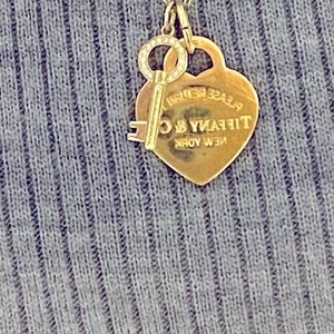 Tiffany Modern Keys Open Round Key Pendant